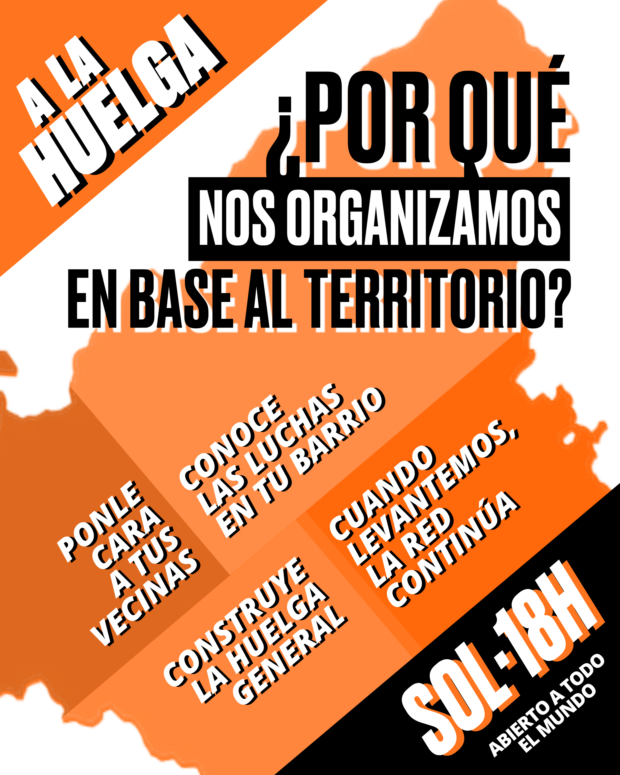 📅 01/10/2026 · Cartel: ¿Por qué nos organizamos en base al territorio?
